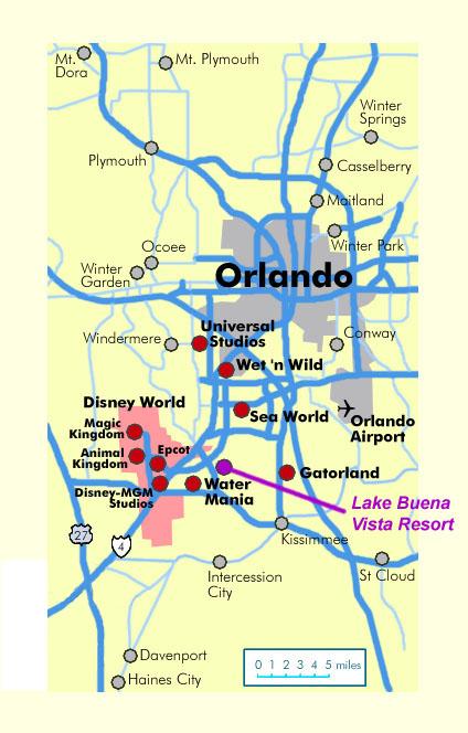 Orlando, Florida map